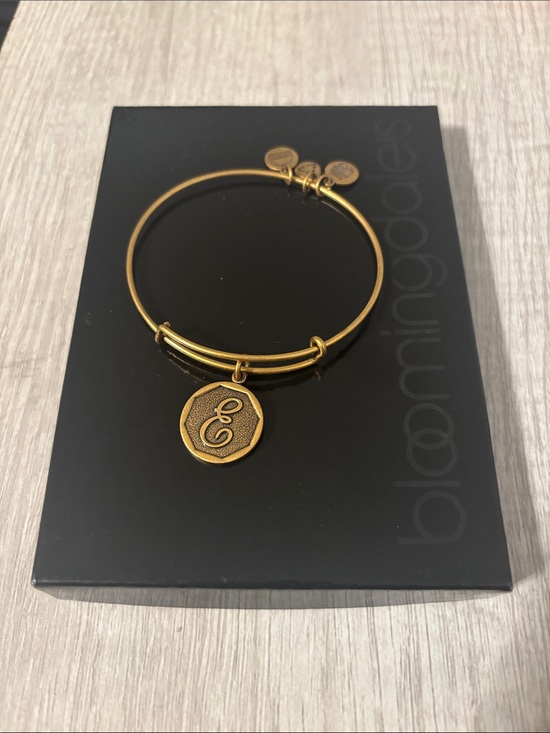 Alex and Ani Jewelry - Alex and Ani Gold Initial E Charm Bracelet